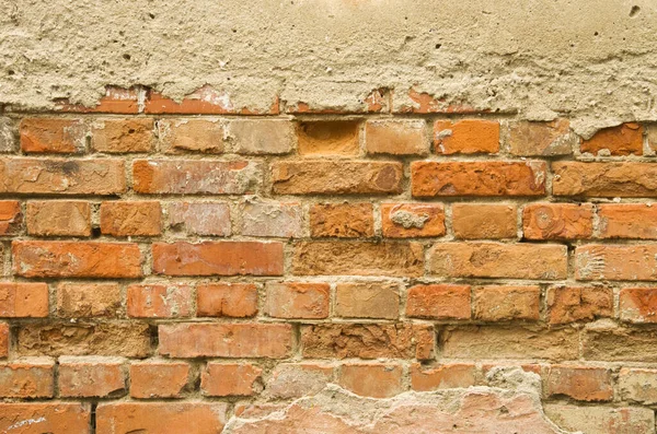 Oude Baksteen Muur Achtergrond — Stockfoto