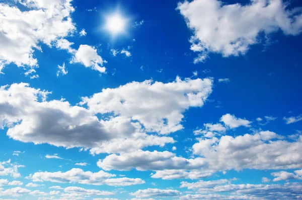 Сонце Блакитному Небі — стокове фото