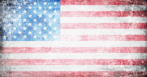 Closeup Grunge American Flag — Stock Photo, Image