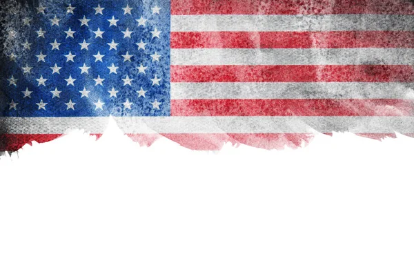 Κλείσιμο Του Grunge Αμερικανική Σημαία — Φωτογραφία Αρχείου