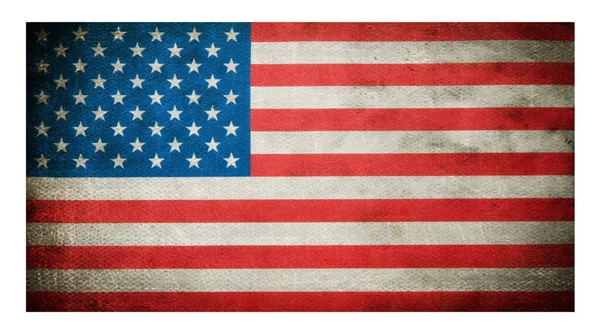 Vlag Van Amerikaanse Retroachtergrond — Stockfoto