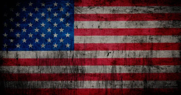 Flag Usa Grunge Ground — стокове фото