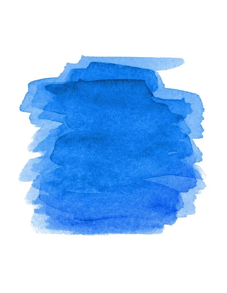 Fundo Abstrato Azul Estilo Aquarela — Fotografia de Stock