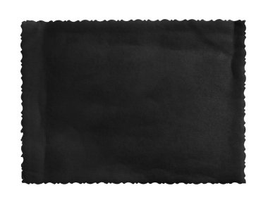 siyah kağıt fotoğraf arkaplanı beyaz üzerine izole