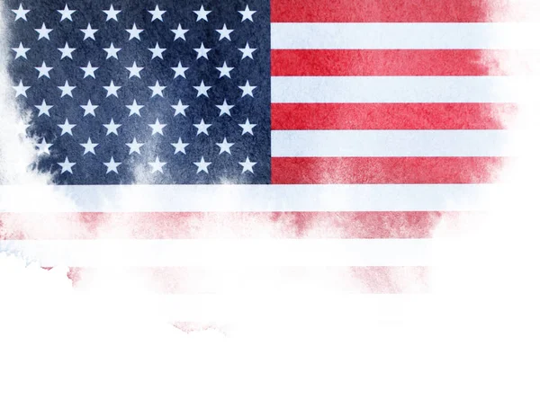 Flag Usa Brush Stroke Background — Stock Photo, Image