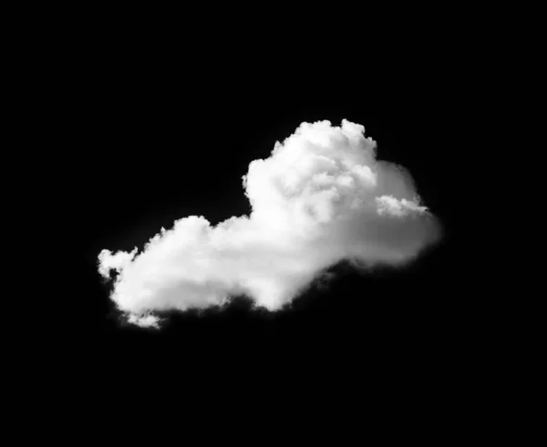 Białe Chmury Czarnym Tle — Zdjęcie stockowe