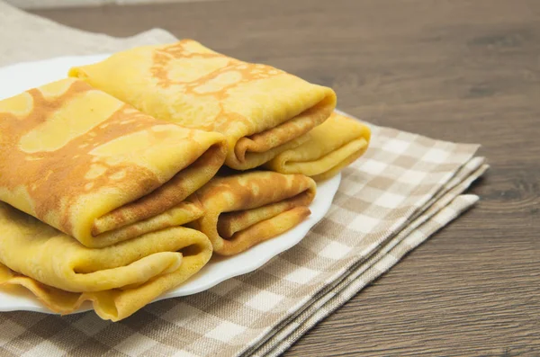 Pfannkuchen Mit Fleischfüllung — Stockfoto