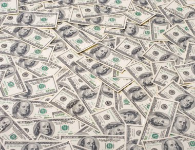 100 dolarlık banknotların arkaplanı