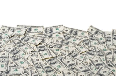 100 dolarlık banknotların arkaplanı