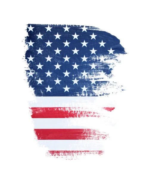 Grunge Usa Vlag Amerikaanse Vlag Met Grunge Textuur — Stockfoto