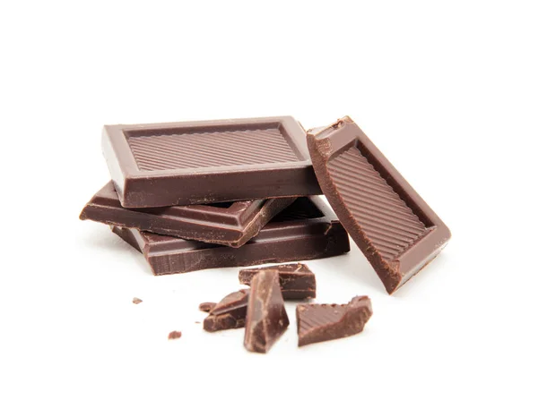 Roughly Cut Chunks Chocolate Bar — Stock Photo, Image