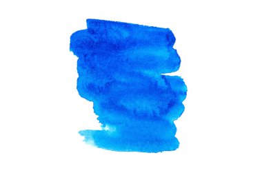 Suluboya tarzında mavi soyut arkaplan