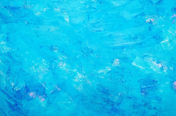 Abstracto Pintado Mano Pintura Azul Lienzo Fondo —  Fotos de Stock