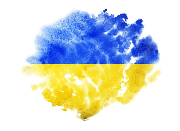 Das Konzept Der Fahne Der Ukraine Flagge Der Ukraine Grunge — Stockfoto