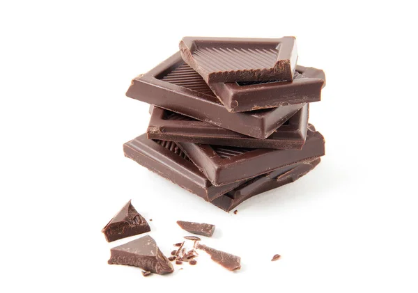 Roughly Cut Chunks Chocolate Bar — Stock Photo, Image