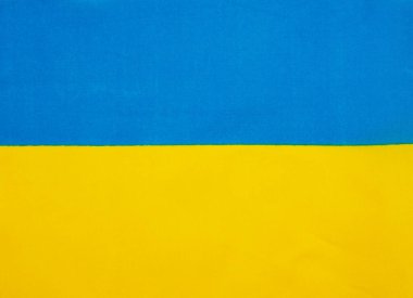 Kumaş desenli Ukrayna bayrağı