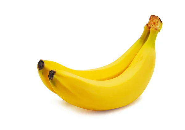 Zwei Bananen Isoliert Auf Weißem Hintergrund — Stockfoto