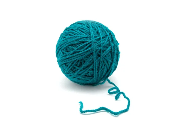 Ball Yarn White Background — Stock Photo, Image