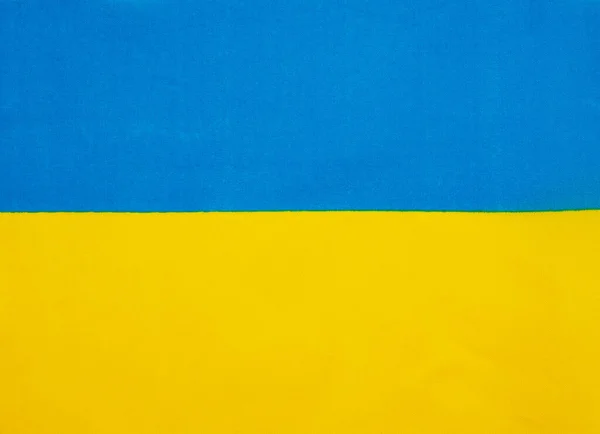 Ucraina Bandiera Con Texture Tessuto — Foto Stock