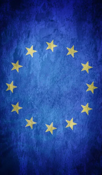 Avrupa Grunge Bayrağı Arkaplanı — Stok fotoğraf