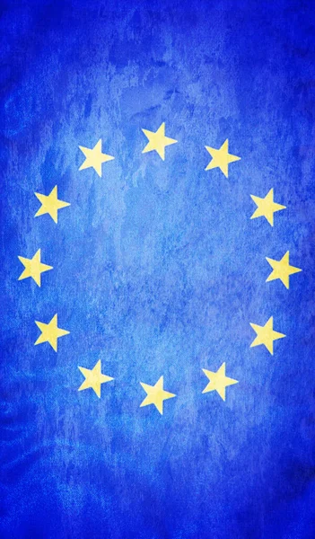 Európai Grunge Zászló Háttere — Stock Fotó