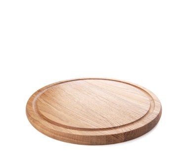 Pizza tahtası beyaz arkaplanda izole edildi.