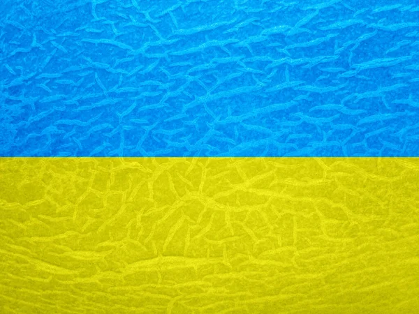 Bandera Retro Ucrania Con Textura Grunge —  Fotos de Stock
