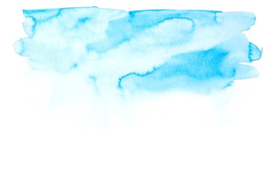 Suluboya tarzında mavi soyut arkaplan