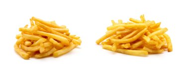 İzole edilmiş beyaz arkaplanda patates kızartması