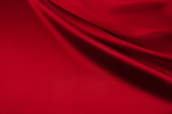 Красный Атлас Шелковая Ткань Качестве Фона — стоковое фото