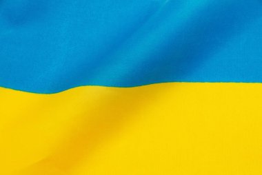 Kumaş desenli Ukrayna bayrağı