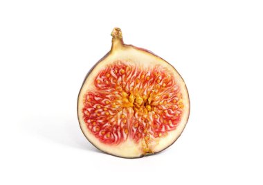 Beyaz arkaplanda incir izole edildi.