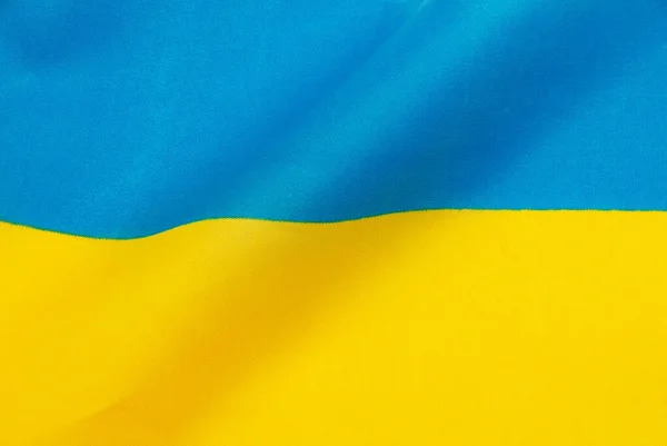 Ukraine Flag Fabric Texture — Stock Photo, Image