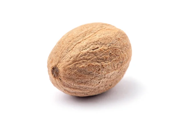 Nutmeg Isolated White Background — Stock Photo, Image