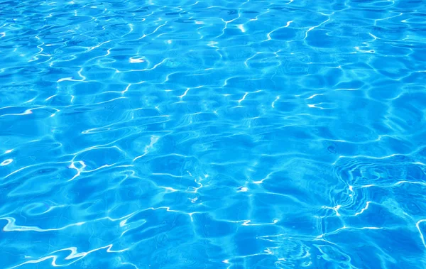 Surface Piscine Bleue Fond Eau Dans Piscine — Photo