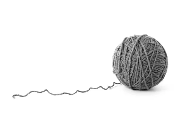 Ball Yarn White Background — Stock Photo, Image