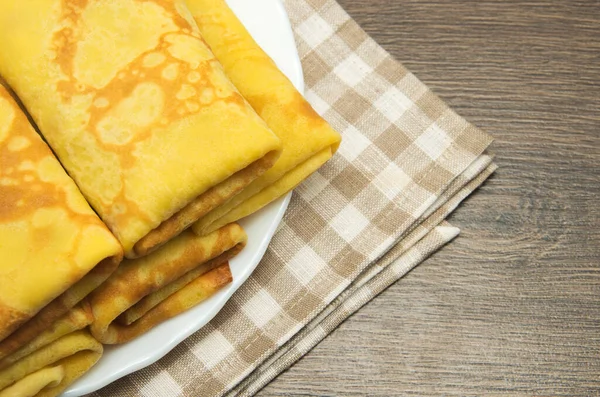 Pannkakor Med Köttfyllning — Stockfoto