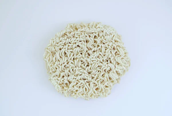 Άμεση Noodles Λευκό Φόντο Γρήγορη Noodle Ιαπωνικά Ράμεν Ζυμαρικά Μαγείρεμα — Φωτογραφία Αρχείου