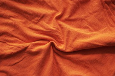 Arkaplan için turuncu kumaş dokusu, eski pamuk kumaş