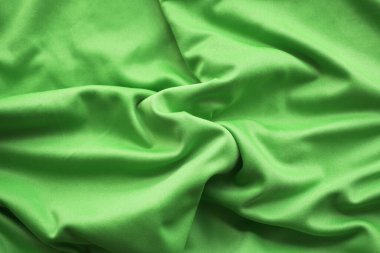 yeşil ipek kumaş arka plan, yeşil spor giyim kumaş dokusu