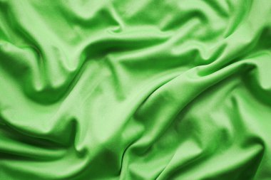 yeşil ipek kumaş arka plan, yeşil spor giyim kumaş dokusu