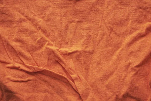 Oranžová Tkanina Textura Pro Pozadí Stará Bavlněná Tkanina — Stock fotografie