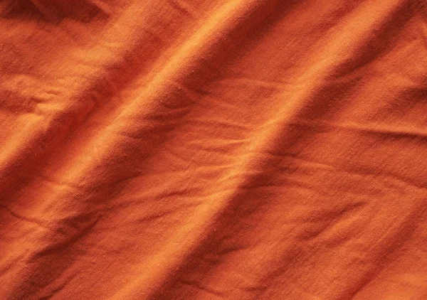 Orange Tyg Textur För Bakgrund Gamla Bomullstyg — Stockfoto
