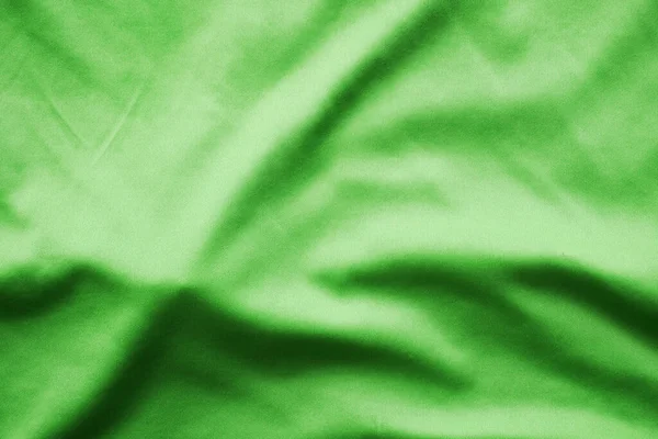 Πράσινο Μετάξι Φόντο Ύφασμα Πράσινο Αθλητικό Ύφασμα Υφή — Φωτογραφία Αρχείου