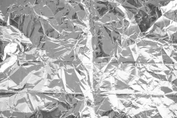 Fundo Textura Metal Enrugado Folha Alumínio — Fotografia de Stock