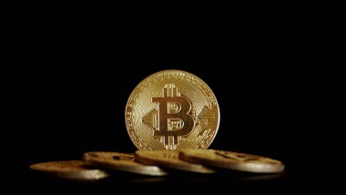 Bitcoin şifreleme konsepti dijital para, para ve para