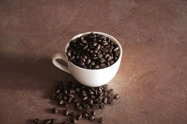 Cup Coffee Beans — Stock Photo, Image