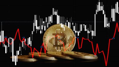 Boğa piyasası eğilimi. Kripto para birimi. Bitcoin Stok Büyümesi. Çizelgeye göre bitcoin fiyatlarında güçlü bir artış var. Sanal varlıklara yatırım yapmak. Haritalar ve bitcoin ile yatırım platformu          