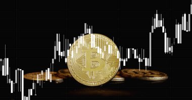 Boğa piyasası eğilimi. Kripto para birimi. Bitcoin Stok Büyümesi. Çizelgeye göre bitcoin fiyatlarında güçlü bir artış var. Sanal varlıklara yatırım yapmak. Haritalar ve bitcoin ile yatırım platformu          