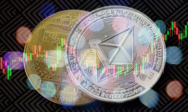 Boğa piyasası eğilimi. Kripto para birimi. Bitcoin Stok Büyümesi. Çizelgeye göre bitcoin fiyatlarında güçlü bir artış var. Sanal varlıklara yatırım yapmak. Haritalar ve bitcoin ile yatırım platformu          